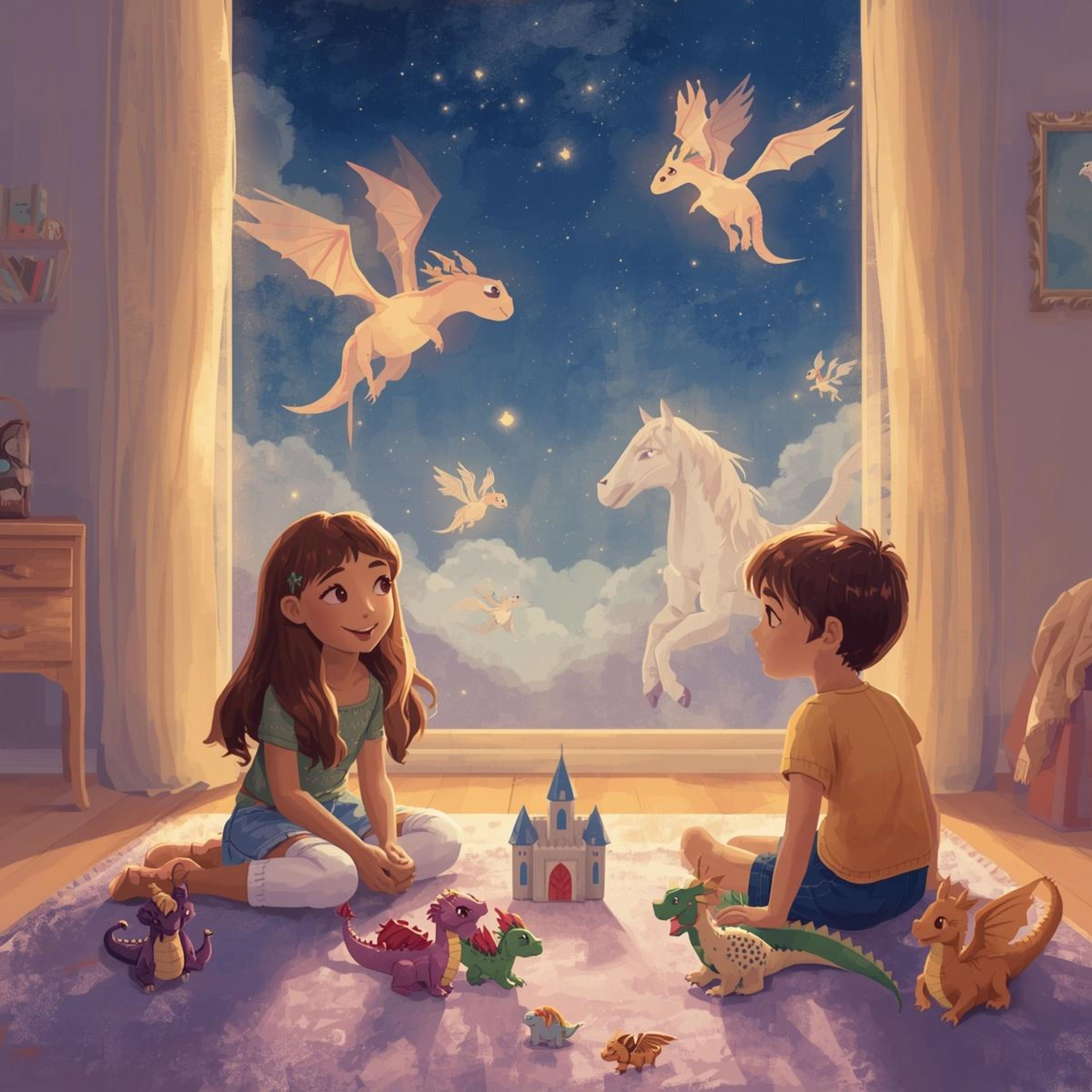 Flying Together: A Bedtime Story About Friendship, Sharing & Taking Turns