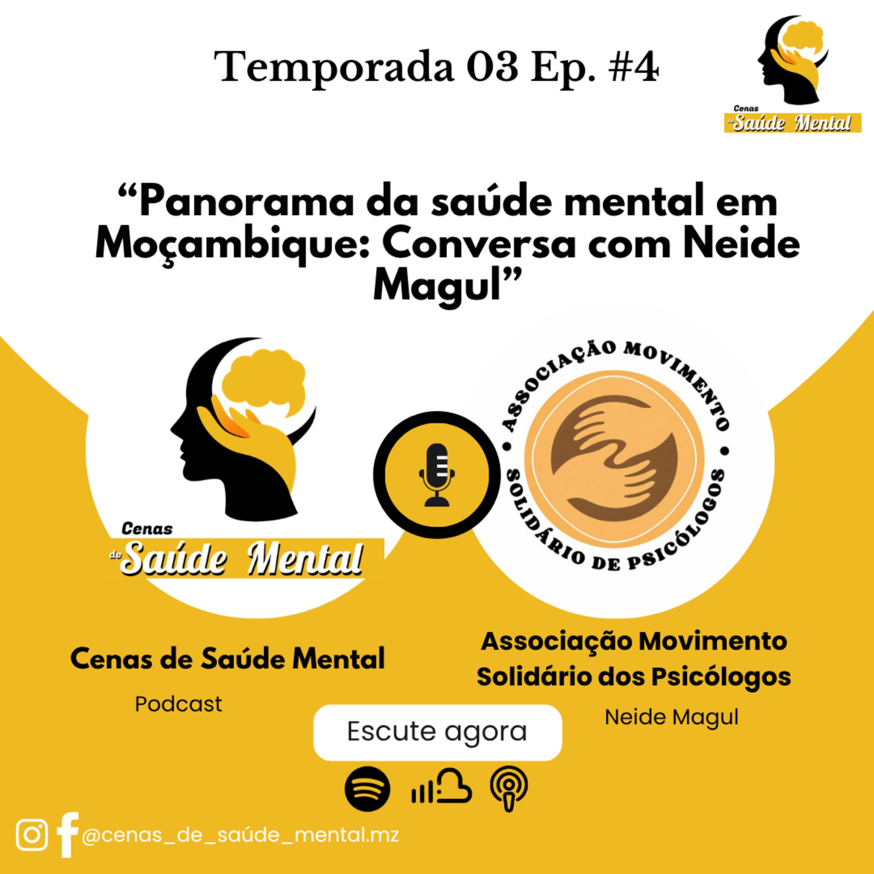 "Panorama da saúde mental em Moçambique: conversa com Neide Magul"