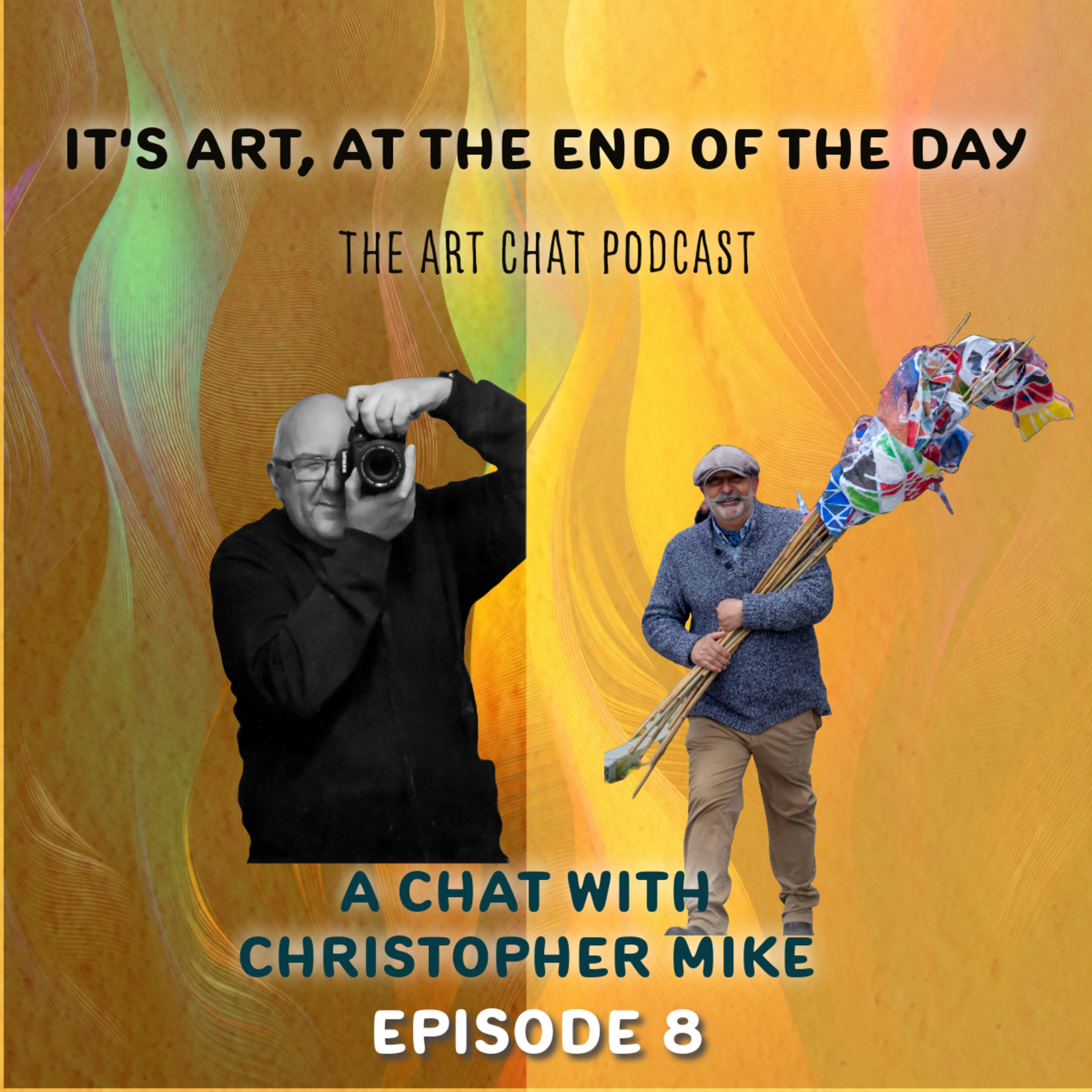 It's art, at the end of the Christopher Mike Ep8 episode artwork