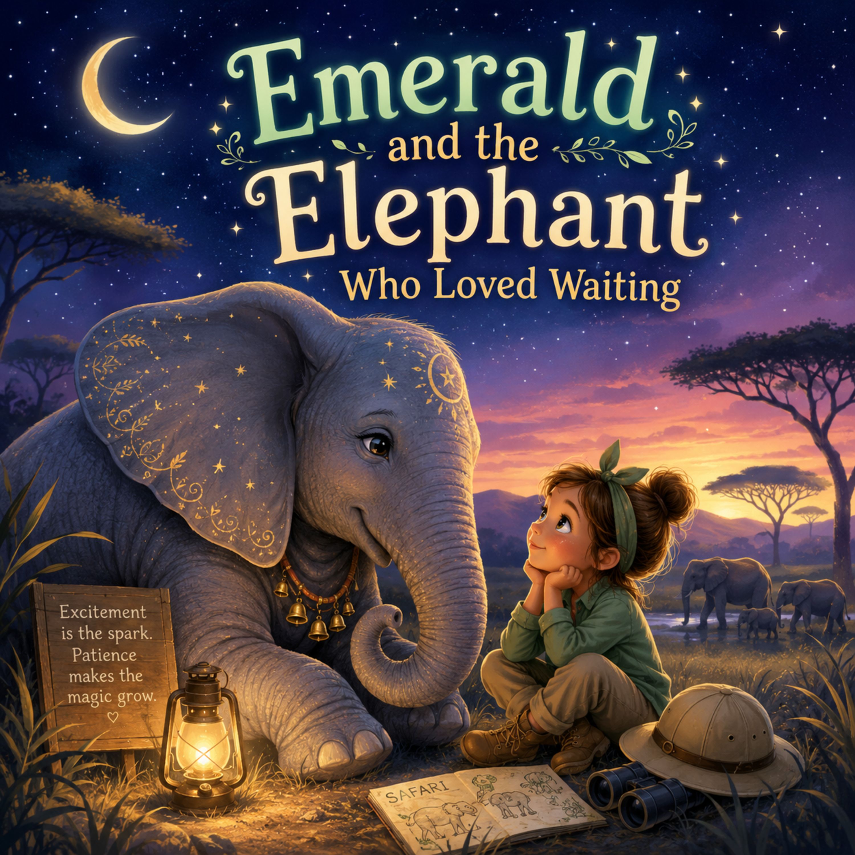 Emerald and the Elephant Who Loved Waiting-Kids Sleep Story
