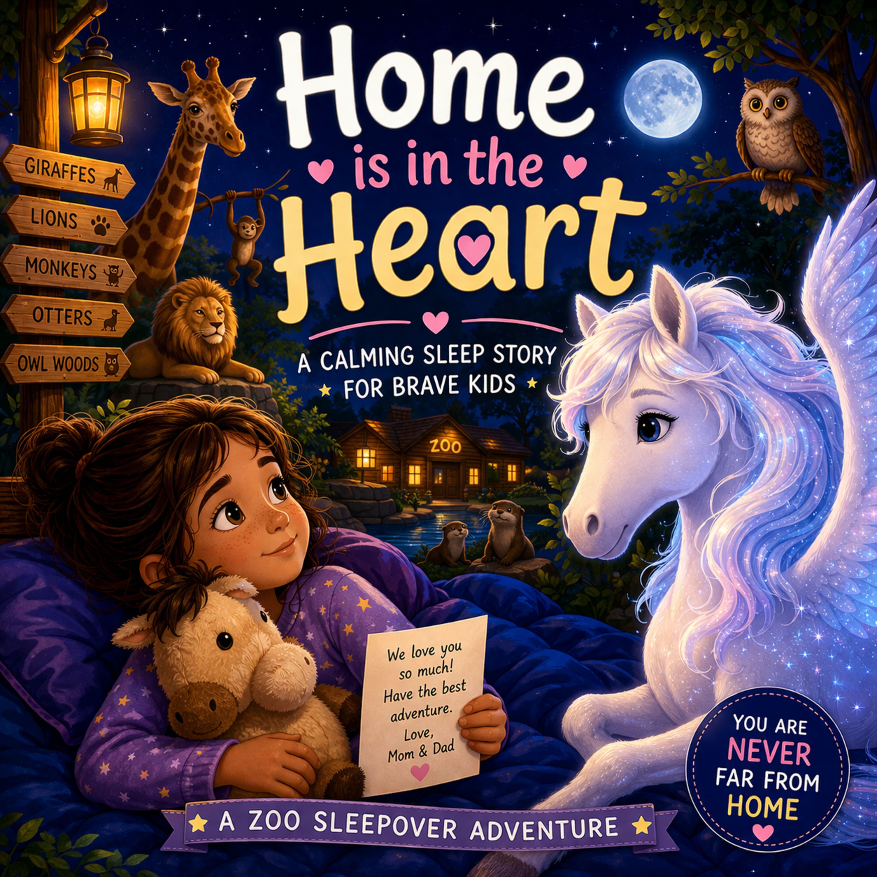 Home Is in the Heart | A Gentle Sleep Story for Kids (Overnight Adventure at the Zoo)
