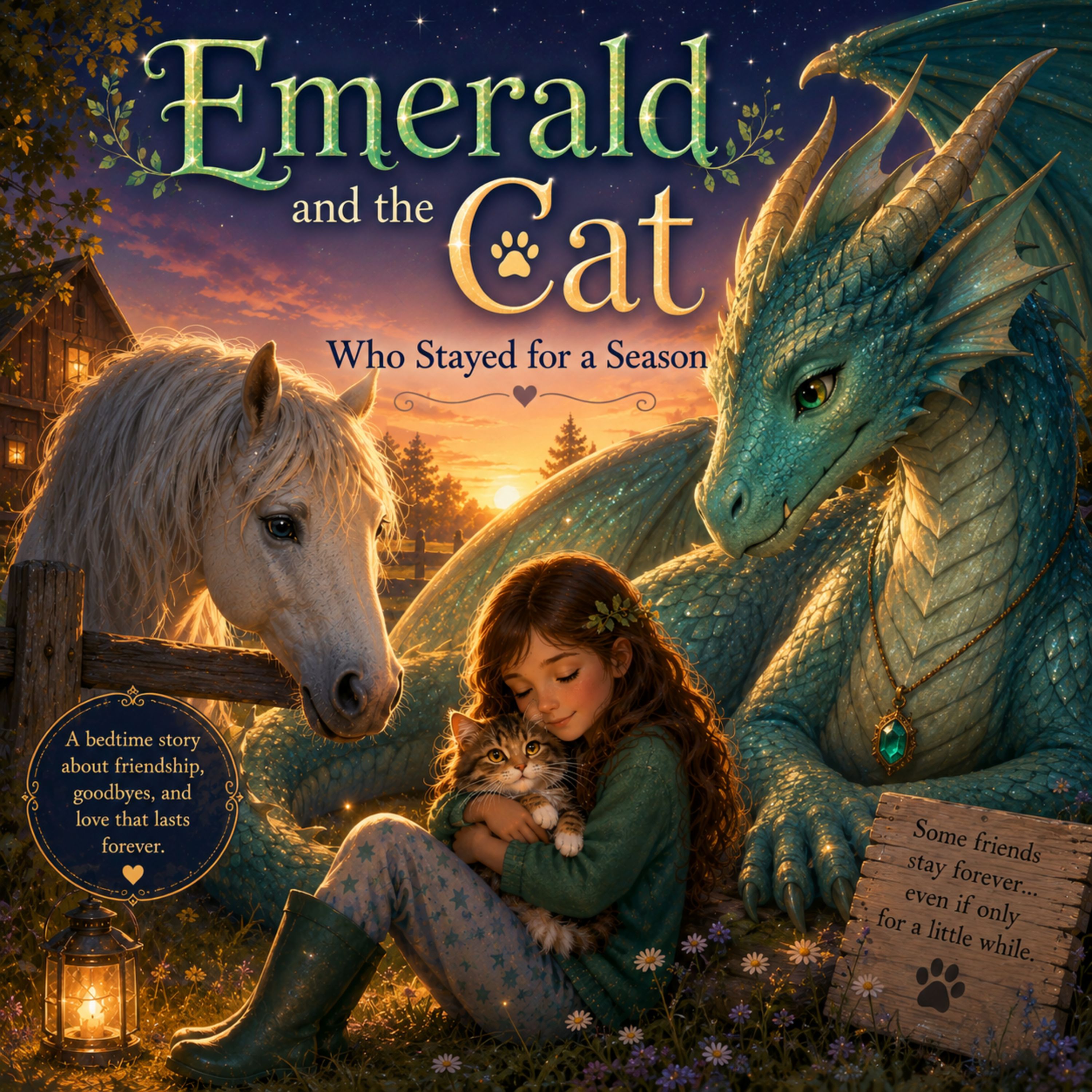 Emerald and the Cat Who Stayed for a Season- A bedtime story